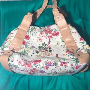 floral foliage purse